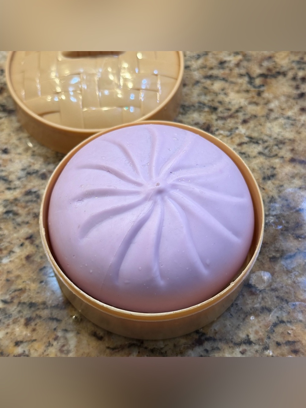 Lavender Dumplings Squeeze Toy with Steamer Box